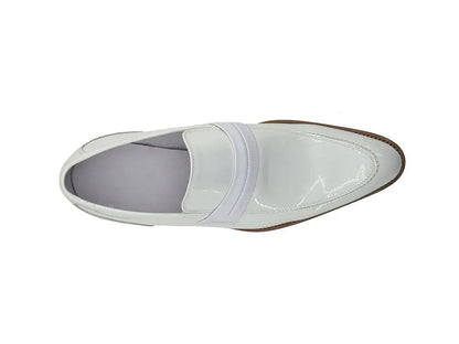 Carrucci Patent Leather Tuxedo Penny Loafer