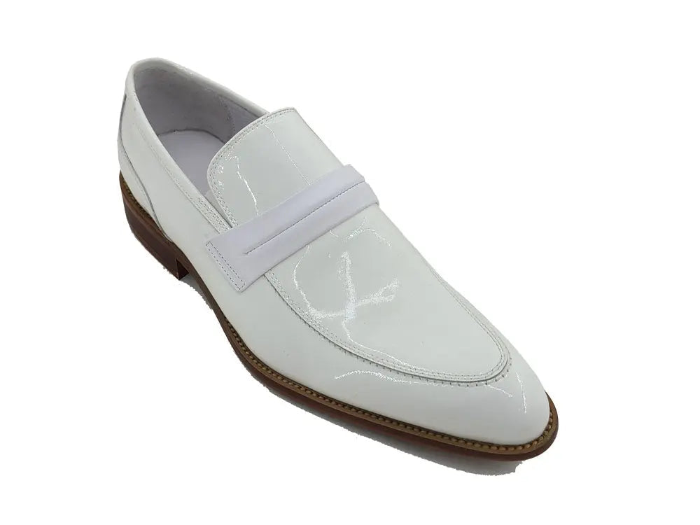 Carrucci Patent Leather Tuxedo Penny Loafer