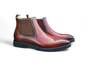 Carrucci Patina Chelsea Boot Lug Sole