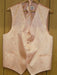 PEACH DRESS TUXEDO WEDDING Vest ~ Waistcoat ~ Waist coat & TIE SET Buy 10 of same color Tie For $25 Each - Men's Neck Ties - Mens Dress Tie - Trendy Mens Ties