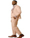 Peach Coral Salmon Prom Tuxedo - Perfect Wedding Suit Vested rhinestone sequin Lapelled