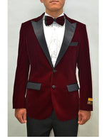 Peak Lapel Fashion Smoking Casual Velour Cocktail Tuxedo Men's blazer Jacket