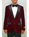 Peak Lapel Fashion Smoking Casual Velour Cocktail Tuxedo Men's blazer Jacket