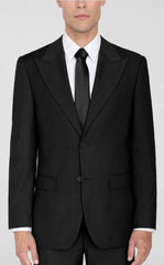 Peak Lapel Suit Black