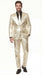 Shiny Metallic Party Champagne Suit