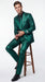 Shiny Metallic Party Emerald Suit