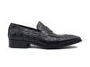 Carrucci Penny Loafer Features Alligator Embossed Calfskin