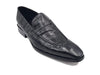 Carrucci Penny Loafer Features Alligator Embossed Calfskin