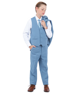 Perry Ellis Boys 5 PC Solid Suits