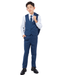 Perry Ellis Boys Suit Solid Indigo Blue