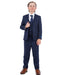 Perry Ellis Boys Suit Solid Navy