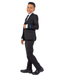 Perry Ellis Boys Suits Solid Black