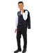 Perry Ellis Boys Suits Solid Black