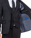Perry Ellis Boys Suits Solid Black