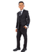 Perry Ellis Boys Suits Solid Black