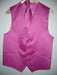 HOT Pink Tuxedo ( FUESHA ) DRESS TUXEDO WEDDING Vest ~ Waistcoat ~ Waist coat & TIE SET Buy 10 of same color Tie For $25 Each - Men's Neck Ties - Mens Dress Tie - Trendy Mens Ties