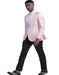 Pink Slim Fit Tuxedo Dinner Jacket for Men