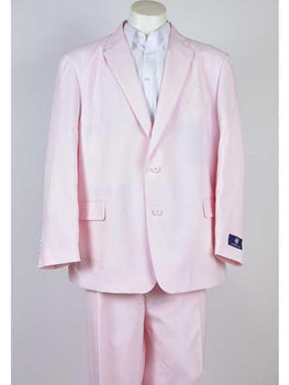 Pink 2 Button Men's Classic Fit Suit