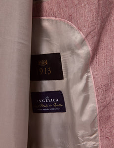 Mens Linen Suit For Beach Wedding - Summer Suit in Pink