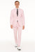 Mens Modern Slim Pink Seersucker Suit