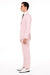 Mens Modern Slim Pink Seersucker Suit