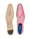Belvedere Valter Men's Pink Crocodile Lizard Leather Dress Shoes
