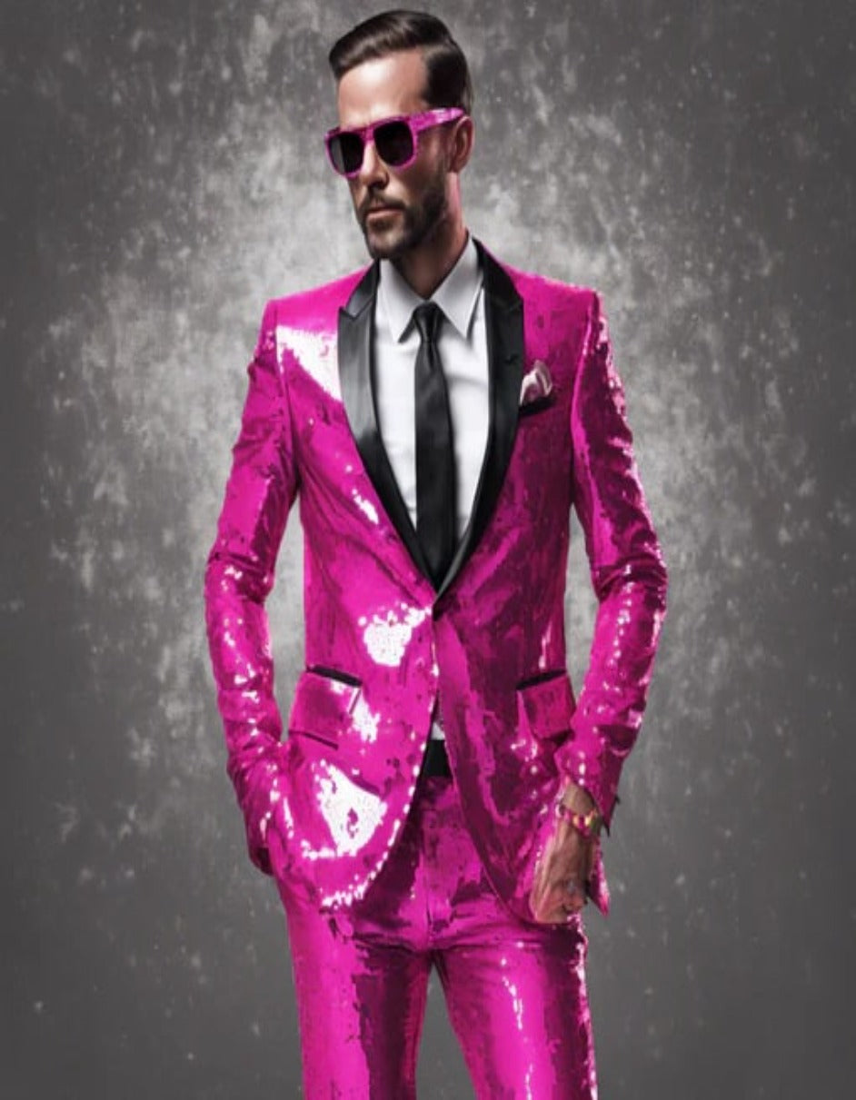 Cheap Pink Suit for Men