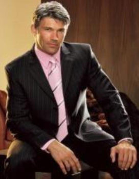 Small Pinstripe Black Super 120'S Wool Premier Quality Italian Fabric Taper Slim Cut Tape Available In 2 Or 3 Buttons Style Regular Classic Cut