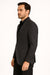 Pinstripe Blazer in Black Pinstripe Almost Dark Charcoal Grey Pinstripe Sport Coat - 1920s Pattern Sport Coat