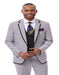 Pinstripe Tuxedo - White and Black Pinstirpe Suit - Wedding Groom Suit Trim Collar Two Toned