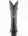Ferrini Bronco Men's Print Pirarucu Fish Boots Handcrafted Black