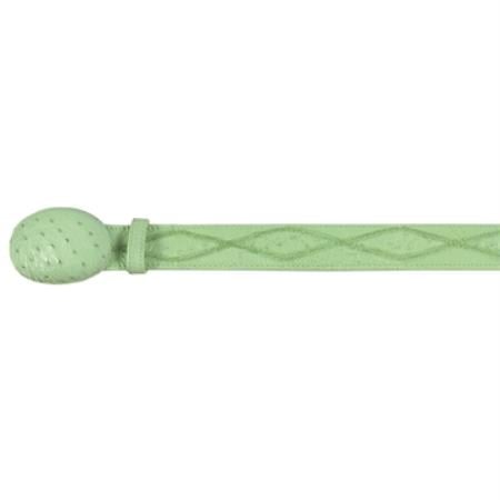 Cinto De Avestruz - Cinto Vaquero Pistachio Genuine Ostrich Zigzag