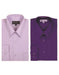 Plain Solid Color Traditional Purple,Men's Dress Shirt
