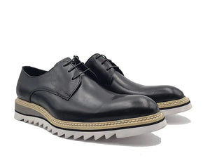 Carrucci Plain Toe Blucher Style Oxford