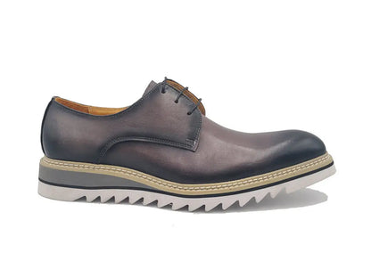 Carrucci Plain Toe Blucher Style Oxford