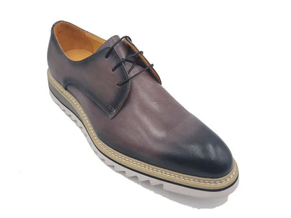 Carrucci Plain Toe Blucher Style Oxford