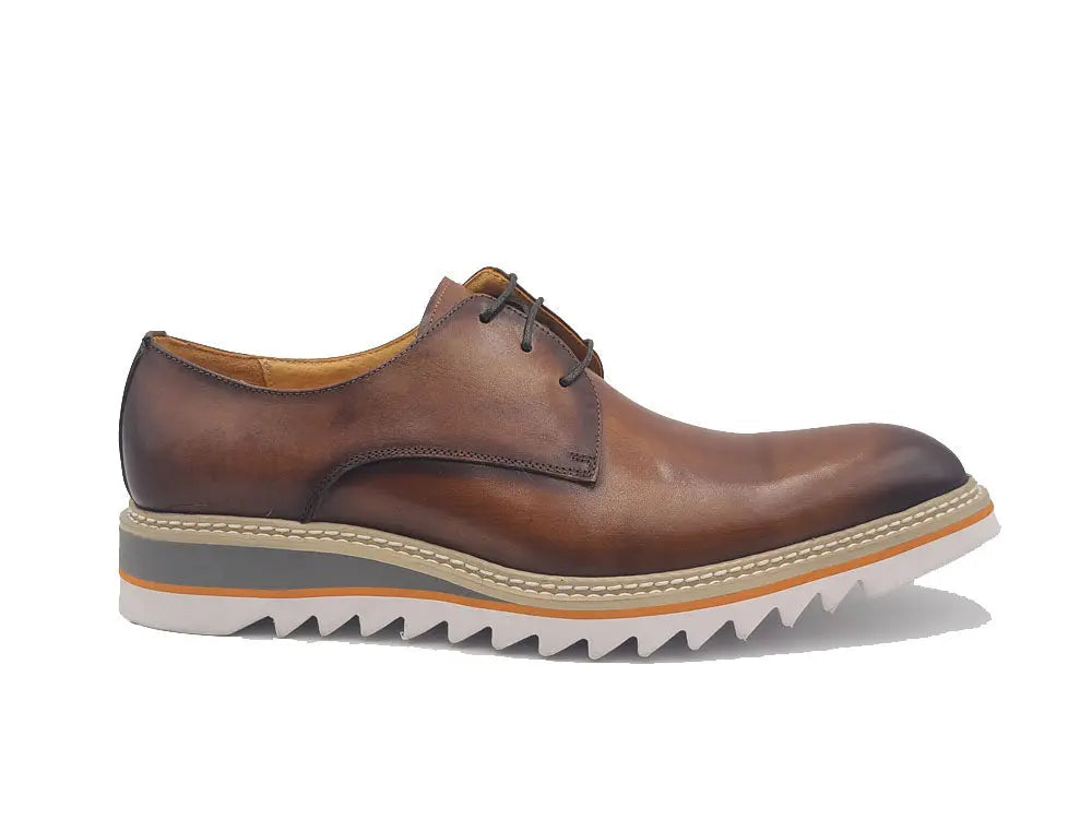 Carrucci Plain Toe Blucher Style Oxford