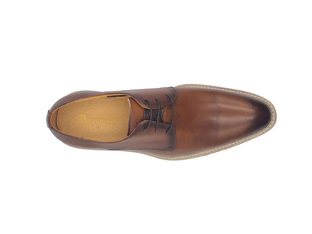 Carrucci Plain Toe Blucher Style Oxford