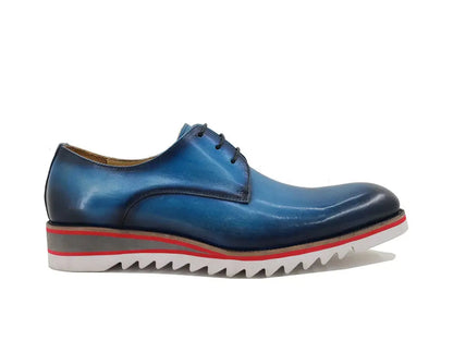 Carrucci Plain Toe Blucher Style Oxford