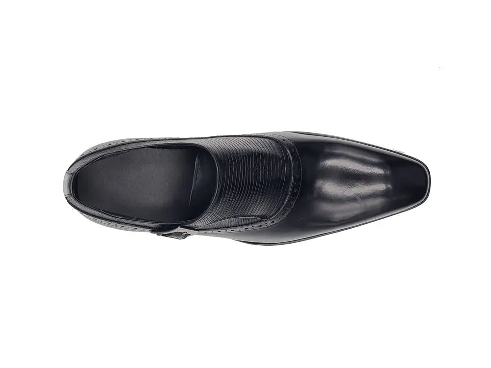 Carrucci Plain Toe Single Monk Loafer