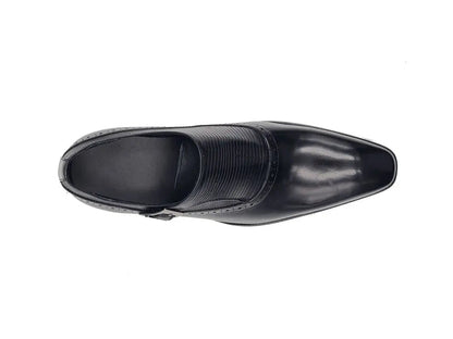 Carrucci Plain Toe Single Monk Loafer