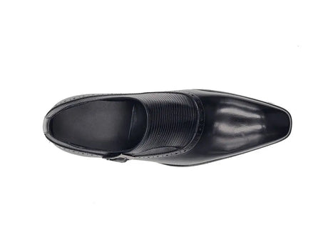 Carrucci Plain Toe Single Monk Loafer