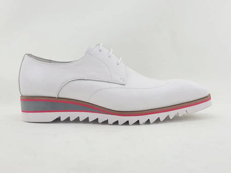 Carrucci Plain Toe Wing-tip Stitching Blucher style Oxford