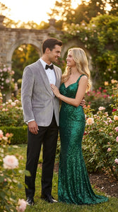 Men's Platinum Velvet Dinner Jacket with Satin Shawl Lapel | Formal Wedding Prom Blazer - Image 6