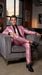 Shiny Metallic Party Pink Suit