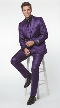 Shiny Metallic Party Blue Suit