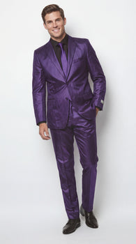 Shiny Metallic Party Blue Suit