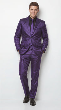 Shiny Metallic Party Blue Suit
