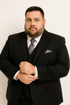 plus size black suit dress Men's Plus Suits For Big and Tall Suit Guys Solid Black 36 Short