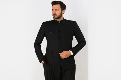 Cheap Plus Size Mens Black Suit For Big Men Online - Big and Tall Sizes - Image 2